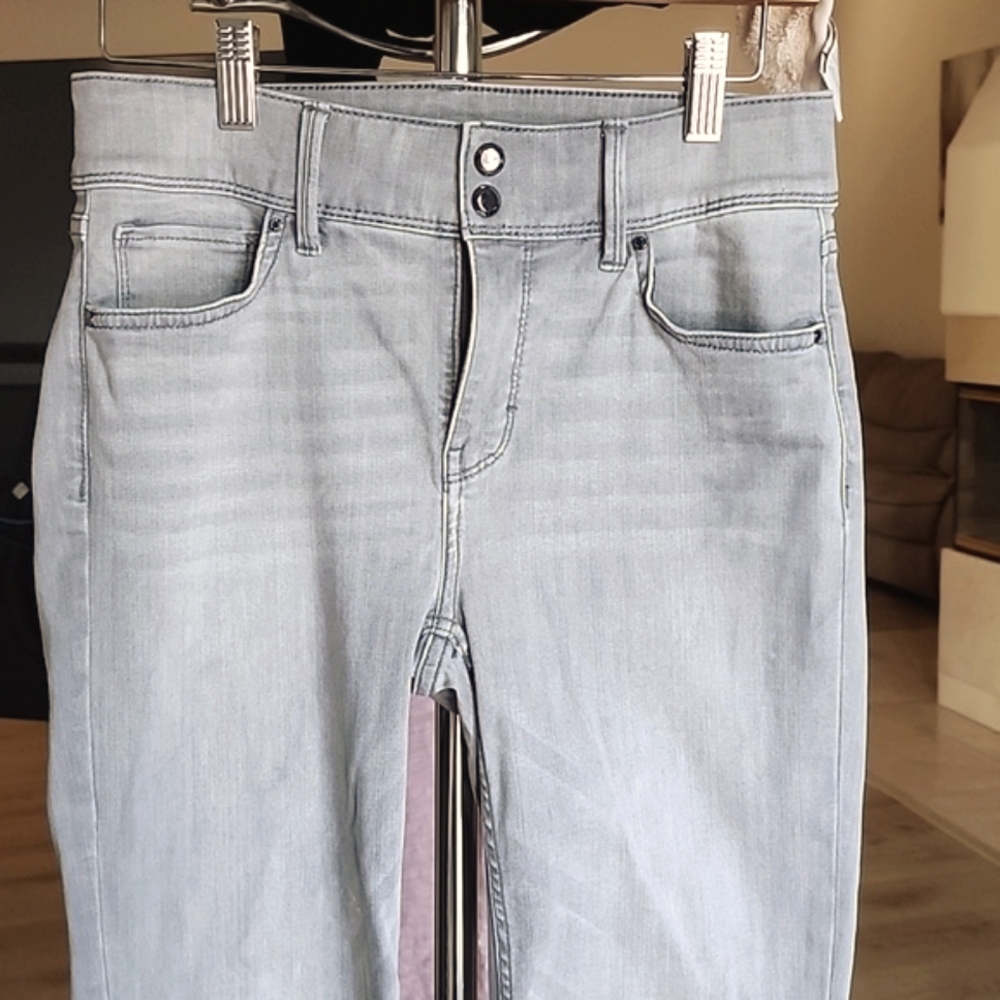 White House Black Market The Slim Jean in  Grey